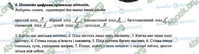 ГДЗ Биология 6 класс страница 42-43.4